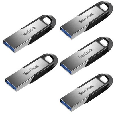 SANDISK 5PCS Cl&eacute; USB  Ultra Flair 32Gb 3.0 Gris 3PCS (paquet de 5) 