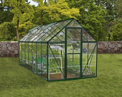 CANOPIA BY PALRAM 6&acute; x 14&acute; Palram Canopia Harmony Large Green Polycarbonate Greenhouse (1.85m x 4.26m)