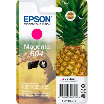 EPSON 604 Cartouche d'encre Magenta (C13T10G34010) - 