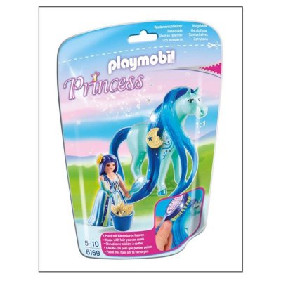 6169 Princesse bleuet et cheval - Playmobil