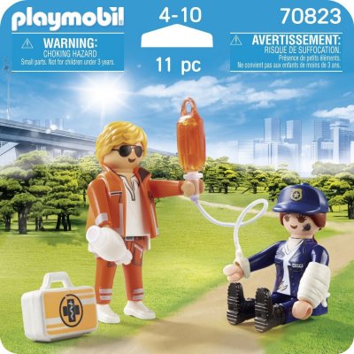 70823 Playmobil Duo secouriste et polici&egrave;re 
