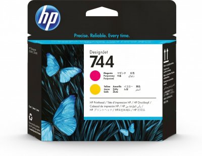 HP 744 magenta andyellow printhead