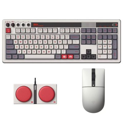 8BITDO  Retro R8 Souris Sans Fil Bluetooth & 2.4G - N Edition - Neuf