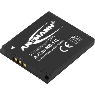 ANSMANN A-Can NB 11L Batterie pour appareil photo Remplace laccu dorigine NB-11L, NB-11LH 3.7 V 600 mAh