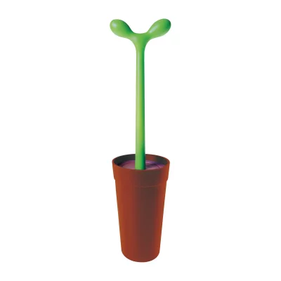 ALESSI A di  - Brosse de merdolino toilette, marron