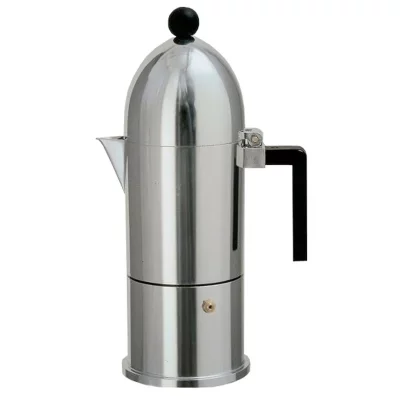 ALESSI A di  - Machine &agrave; expresso La Cupola 9095, 30 cl, noir alu