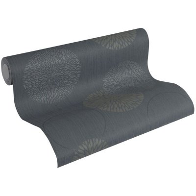 A.S. CREATIONS A.S. Cr&eacute;ation Papier peint intiss&eacute; Spot grisaille noir - 10,05m x 0,53m - 937911