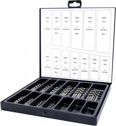 RUKO A214195 hss Jeu de forets pour le m&eacute;tal meul&eacute; din 338 1 set - 