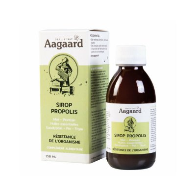 AAGAARD  - Sirop propoline - sirop 150 ml - Nez et gorge prot&eacute;g&eacute;s