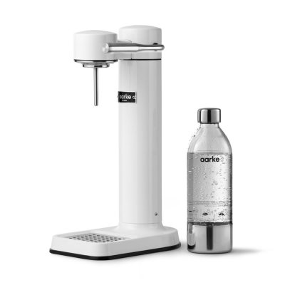 AARKE  Carbonator 3, Machine &agrave; Soda avec Bouteille d'eau, Finition Blanc