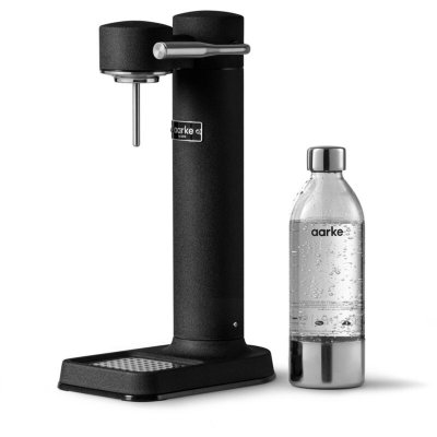 AARKE  Carbonator 3, Machine &agrave; Soda avec Bouteille d'eau, Finition Noir mat