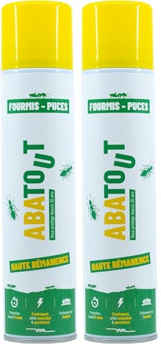 ABATOUT  Laque AntiFourmis Et Puces Spray 405 ml