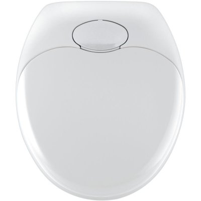 WENKO Abattant double fonction r&eacute;ducteur int&eacute;gr&eacute; - blanc - thermoplast