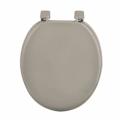DOUCEUR D INTERIEUR Abattant wc mdf uni charnieres plastique theme vitamine Taupe