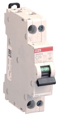 ABB  Disjoncteur modulaire phase plus neutre (PH/N) 20 A
