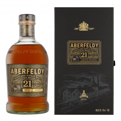 ABERFELDY  21 Years Old Highland Single Malt 40% Vol. 0,7l en bo&icirc;te cadeau