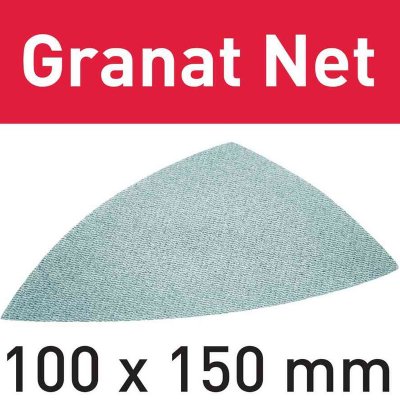FESTOOL Abrasif maill&eacute; stf delta P100 gr NET/50 Granat Net - 203321 - 
