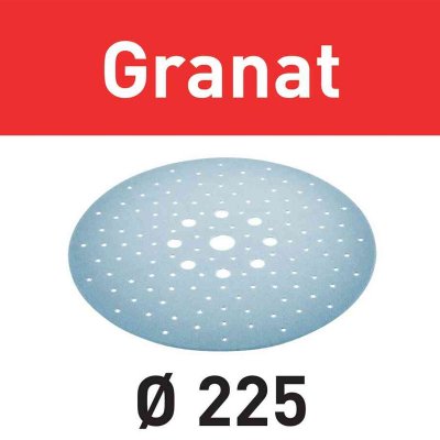 FESTOOL Abrasifs Granat STF D225/128 P80 GR/25 -  - 205655