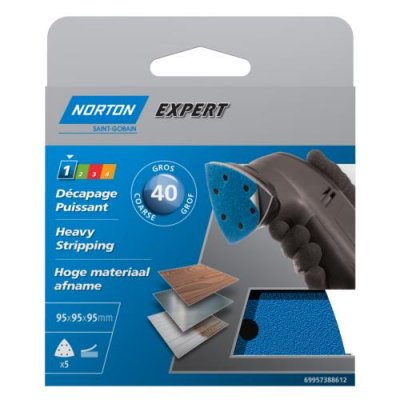 NORTON Abrasifs perfor&eacute;s auto-agrippants  95MM grain 40 69957388612
