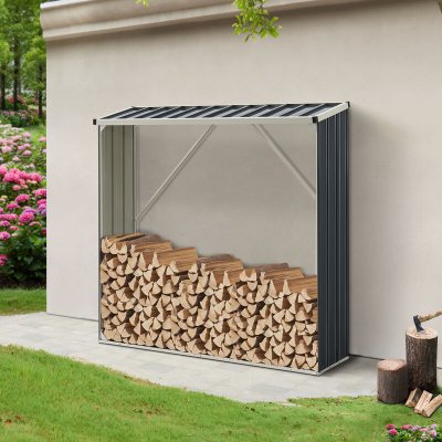 CASA.PRO Abri-b&ucirc;ches couvert kalmar 155 x 45 x 157 cm anthracite  