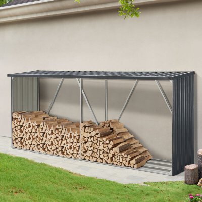 CASA.PRO Abri-b&ucirc;ches couvert kalmar 352 x 80 x 152 cm anthracite  