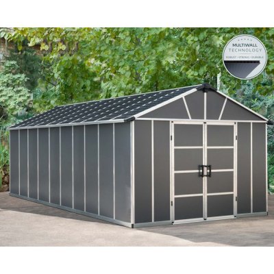 PALRAM Abri de jardin 11x21.3 pieds gris anthracite - 705685 - 