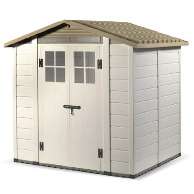 HABRITA Abri de jardin 3.98m&sup2; beige garofalo - evo200 -
