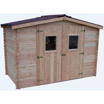 HABRITA Abri de jardin 5.24m&sup2; bois naturel  - da3017.02n - dalia