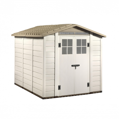 HABRITA Abri de jardin 6.03m&sup2; beige  - evo240 -