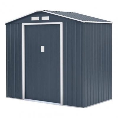ARCHER Abri de jardin acier 2,7 m2. Avec kit d'ancrage inclus ASLIDING