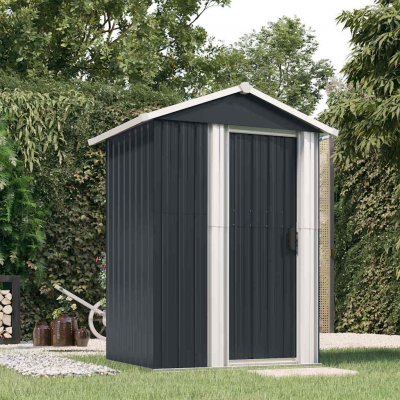 VIDAXL Abri de jardin Anthracite 126x97,5x177 cm Acier galvanis&eacute;