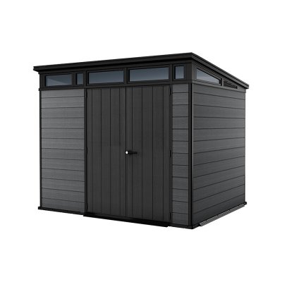 KETER Abri de jardin CORTINA 97 en r&eacute;sine -  - gris et noir - 6m&sup2;
