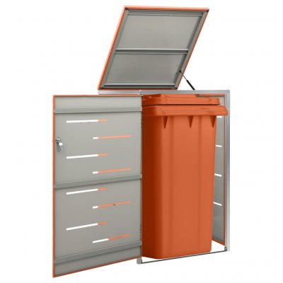 VIDAXL Abri de jardin en acier inoxydable 69 x 77,5 x 115 cm