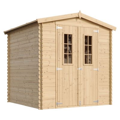 TIMBELA Abri de jardin en bois 3.53 m2 - I216xL206xH218 cm -  M343C