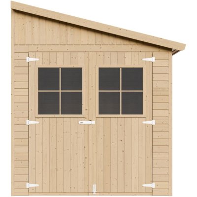 TIMBELA Abri de jardin en bois 6 m&sup2; - h245 x 318 x 218 cm -  M339A M339A