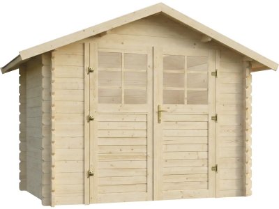 HABITAT ET JARDIN Abri de jardin en bois ""Beaufort"" - 10.53 m&sup2; - 349 x 301 cm - 28 mm