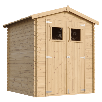 TIMBELA Abri de jardin en bois - i186xl196xh218 cm2,82 m2 -  m320