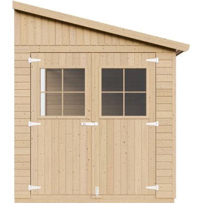 TIMBELA Abri de jardin en bois sans paroi lat&eacute;rale plus les planchers impr&eacute;gn&eacute;-10m2