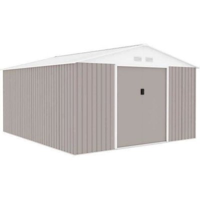 GENERIQUE Abri De Jardin En M&eacute;tal 12,28 M&sup2; - Kit D'ancrage Inclus - Taupe