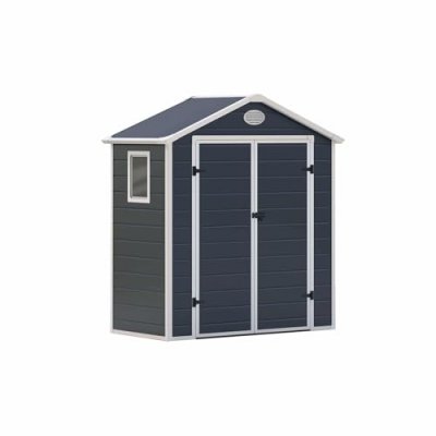 GARDIUN Abri de jardin en r&eacute;sine avec fen&ecirc;tre 1,92 m&sup2; ARABELA 