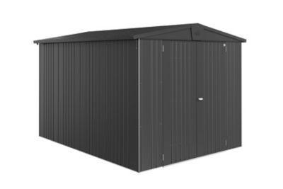 BIOHORT Abri de jardin Europa en metal - Taille 6 L244xP300 cm - Gris fonce