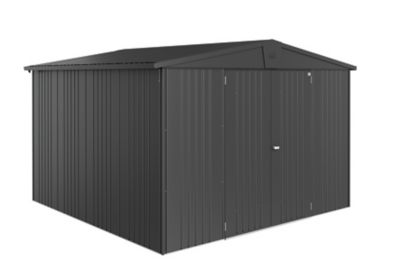 BIOHORT Abri de jardin Europa en metal - Taille 7 L316xP300 cm - Gris fonce