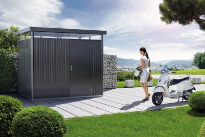 BIOHORT Abri de jardin HighLine H2 en metal gris fonce