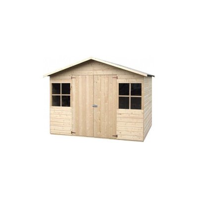 DECOR ET JARDIN Abri de jardin Lopun - Bois sapin - 12 mm - 4,86 m2 