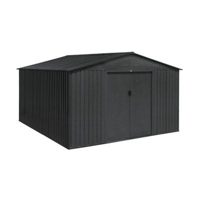 SWEEEK Abri de jardin m&eacute;tal 1299m&sup2; avec kit dancrage Slack 