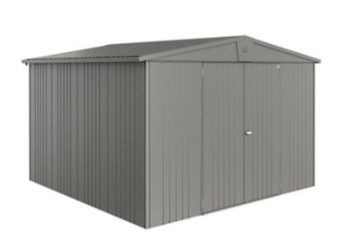 BIOHORT Abri de jardin m&eacute;tal 9.48 m&sup2; Ep. 0,53 mm Europa 7  gris