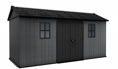 KETER Abri de jardin NEWTON PLUS 1575  L476 x P230 x H246 cm 10,94 m&sup2; coloris gris anthracite