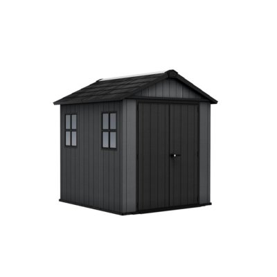 KETER Abri de jardin NEWTON PLUS 757  L230 x P223.8D x H246 cm 5,13 m&sup2; coloris gris anthracite