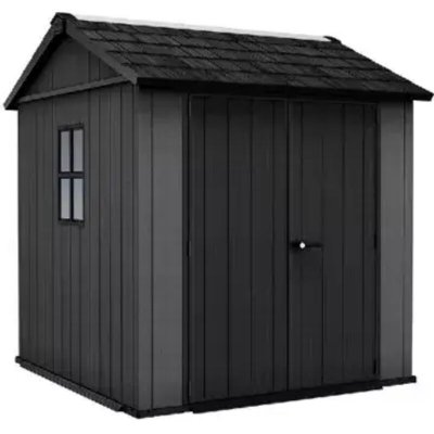 KETER Abri de jardin NEWTON PLUS 775  L223.8 x P230 x H246 cm 5,13 m&sup2; coloris gris anthracite