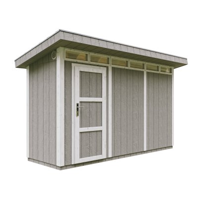 TIMBELA Abri de Jardin Qualit&eacute; Premium 4m&sup2; /L161xL412xH239 cm -  M902-TUNDRA GREY